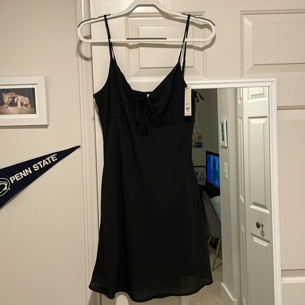 Black Mini Dress: Size M
